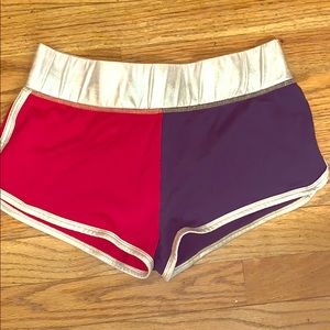 Red blue and silver lounge shorts medium